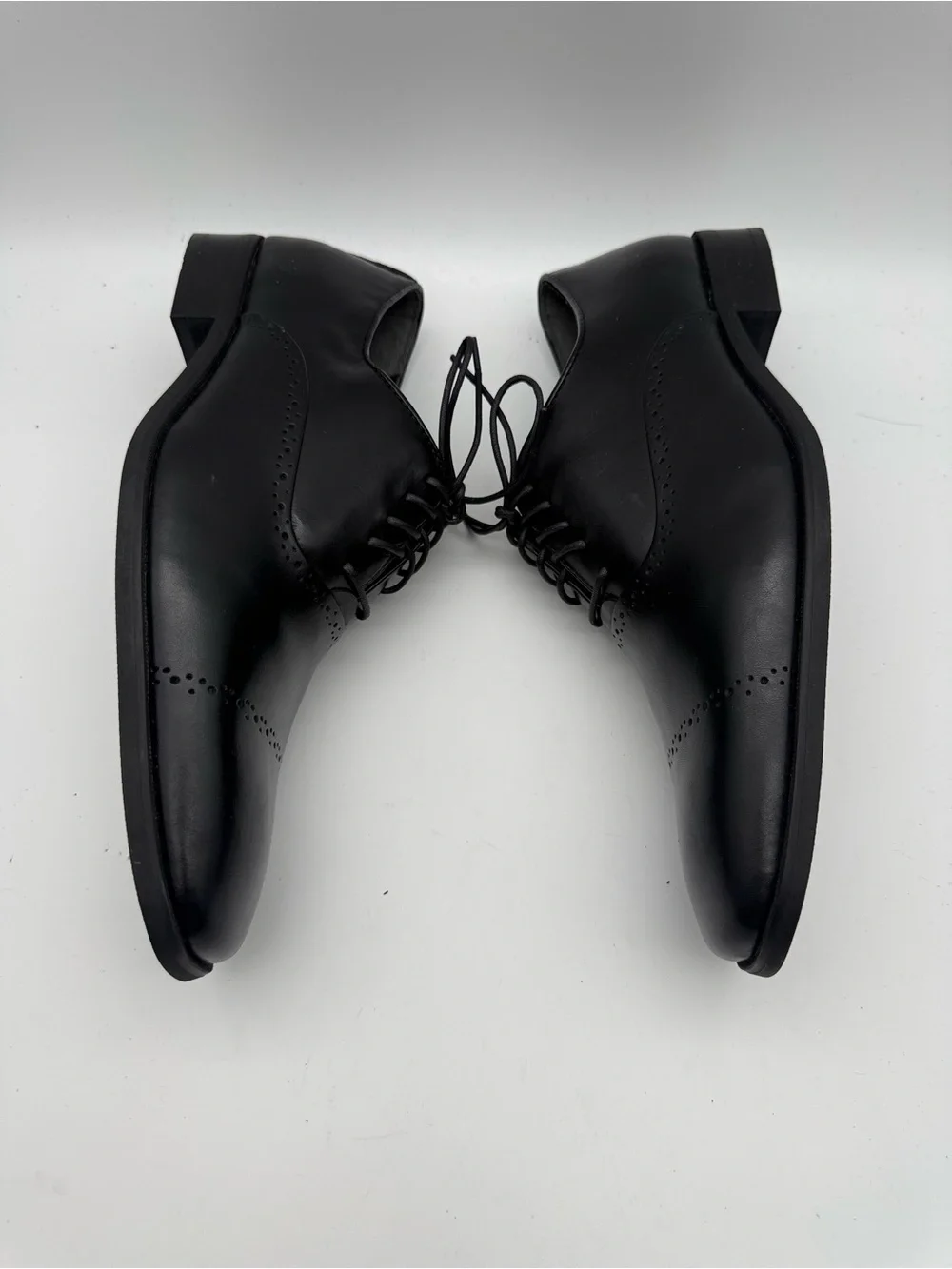 BRAND NEW Calvin Klein Garrick Black Leather Cap Toe Derby Shoes Men